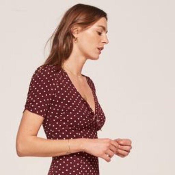 Reformation Irene Dress in Polka Dot (0, XS) - Picture 8 of 10